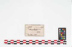 Etikett zu Bronzelappenbeil (NHMW-PRAE-002323)